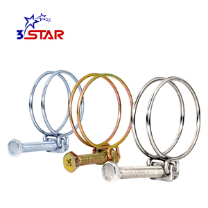 Meilleur collier de serrage à <span class=keywords><strong>double</strong></span> fil en fer galvanisé en acier inoxydable - Product Image 1