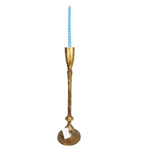 Bougeoir en verre martelé fait à la main en or de style moderne centre de table unique pot de bougie de Noël en aluminium décoration de la maison - Product Image 2