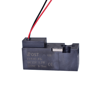 0-7บาร์2ทางนิวเมติกส์วาล์วขดลวดแม่เหล็กไฟฟ้า DC 12V 1.2W 0-7 15มม. T153U-FG Ost - Product Image 1