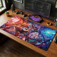 Tapis de bureau rectangulaire personnalisé de haute qualité, blanc et noir, impression par sublimation, tapis de souris vierge grand format