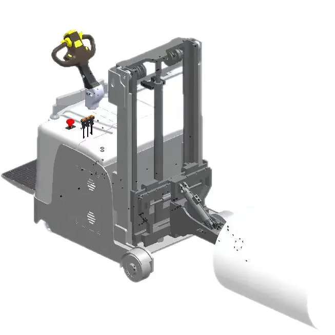 CE sertifikalı forklift kargo asansörü özelleştirilmiş tip 0.5ton kendinden yükleme istifleyici kaliteli vinç