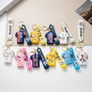 <span class=keywords><strong>Porte</strong></span>-clés en silicone souple pour maillot de football, badge de l'équipe de la Coupe du monde 2026, <span class=keywords><strong>porte</strong></span>-clés de voiture, sans BPA, cadeau pour les fans de football - Product Image 2