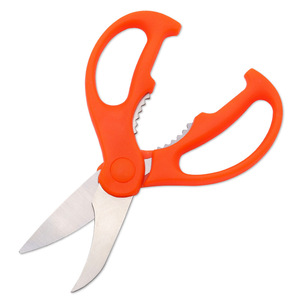 <b>Kitchen</b> <b>Scissors</b> Stainless Steel Orange Straight Head Multi Purpose Home Use - Product Image 2