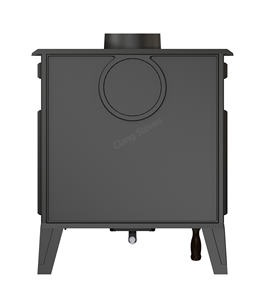 Poêle à bois <span class=keywords><strong>Godin</strong></span> en fonte au design moderne, chauffage d'intérieur et application extérieure, poêle à bois bon marché - Product Image 2