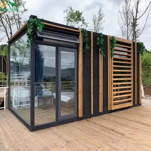 Modular apartamento préabricado cabine elétrico portátil, extensível casa china recipiente de luxo casa