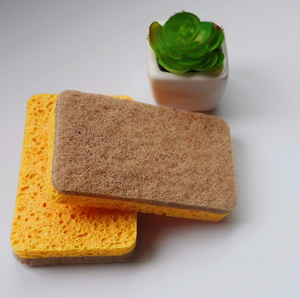 Éponge de nettoyage en cellulose biodégradable en microfibre de maille réutilisable écologique naturelle Éponge à récurer pour nettoyer la cuisine - Product Image 2
