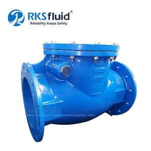 <span class=keywords><strong>Clapet</strong></span> <span class=keywords><strong>anti</strong></span>-<span class=keywords><strong>retour</strong></span> à bride en fonte ANSI 150 DN1600 EPDM assis avec contrepoids pour milieu aquatique - Product Image 2