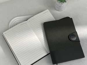 Cuaderno de Cuero Premium Estilo Nórdico, Personalizable, A5, Encuadernado Cosido, para Estudiantes, Negocios, Uso Académico, Regalo - Product Image 4