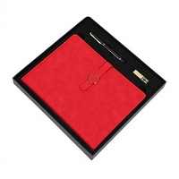 Ensemble cadeau d'entreprise avec logo personnalisable, carnet à couverture rigide, bloc-notes en cuir PU, carnet B5 avec stylo