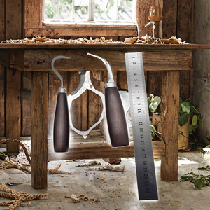 Woodworking <b>Carving</b> <b>Knife</b> Set Whittling <b>Knives</b> Hook Chisels Stainless Steel Blades Handles Industrial -Grade - Product Image 3
