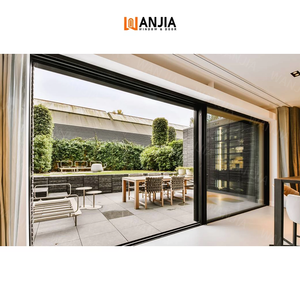 Wanjia rộng lĩnh vực của tầm nhìn căn hộ biệt thự nhôm cách nhiệt nhôm cửa trượt - Product Image 3
