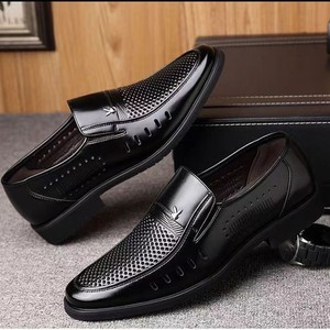 Sandales décontractées basses en cuir respirant à carreaux pour hommes, vente en gros, offre spéciale - Product Image 3