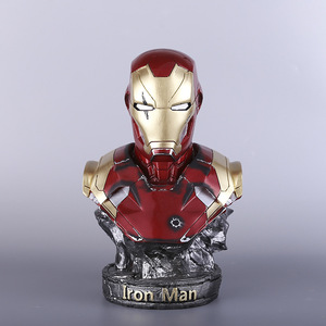 Figurine de dessin animé personnalisé en résine, décoration d'intérieur, sculpture de statue de <span class=keywords><strong>super</strong></span>-héros <span class=keywords><strong>Ironman</strong></span> MK46 - Product Image 5
