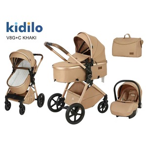 Passeggino Kidilo alto paesaggio per bambini-bambino a due vie compatto leggero 3-in-1 Pouch Car - Product Image 4
