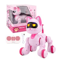 Gato Electrónico Interactivo con Control Remoto para Niños, Juguete Programable con Sensor Táctil en la Cabeza, Baila y Responde