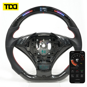 Volant en fibre de carbone LED véritable TDD compatible avec BMW E60 - Product Image 1