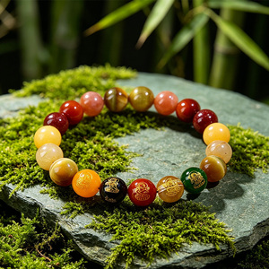Service OEM/ODM, nouveau style tendance, <span class=keywords><strong>bracelet</strong></span> en cristal de pyrite transparent multicolore de 8 mm et 10 mm pour le mois de <span class=keywords><strong>naissance</strong></span> - Product Image 5