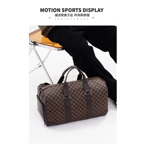 Sac de Voyage <span class=keywords><strong>Week</strong></span>-<span class=keywords><strong>end</strong></span> en Cuir PU Souple de Luxe 24-26L, Style Vintage de Haute Qualité, Fermeture Éclair, Sangle Réglable, Unisexe, Vente en Gros - Product Image 4
