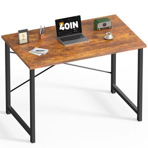 Escritorio Pequeño de 40 Pulgadas <span class=keywords><strong>para</strong></span> Computadora, Escritorio <span class=keywords><strong>para</strong></span> Juegos, Estudio y <span class=keywords><strong>Trabajo</strong></span>, <span class=keywords><strong>para</strong></span> Dormitorio u Oficina en Casa, con Marco Metálico, Mesa <span class=keywords><strong>para</strong></span> PC, Estación de <span class=keywords><strong>Trabajo</strong></span> - Product Image 1