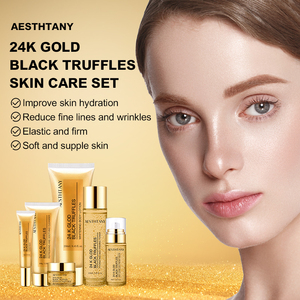 Kit de Productos para el Cuidado de la Piel de Marca Privada, Sérum Hidratante y Nutritivo, Set de 6 Piezas con Oro de 24k y Trufas Negras - Product Image 3