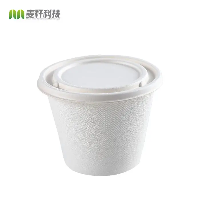 FREE PLASTIC Eco pack tableware biodegradable food containers soup bowls