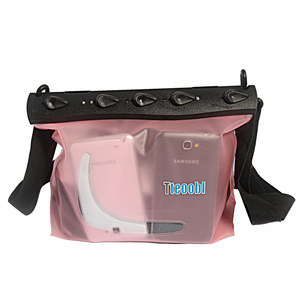 Tteoohl Bolsa impermeable para teléfono de 13 pulgadas con bolsillo para teléfono móvil para natación, buceo, flotación, correa desmontable unisex - Product Image 1