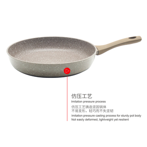 Sartén Antiadherente de Aluminio con Revestimiento de PTFE, <span class=keywords><strong>Mango</strong></span> de Silicona, Sartén Antiadherente con Efecto Mármol - Product Image 3