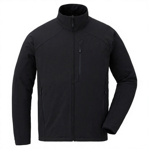 Mens <b>Waterproof</b> Windproof Softshell Jacket Stand Collar Zip Up Casual Outdoor <b>Winter</b> <b>Coat</b> - Product Image 4
