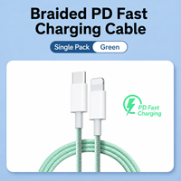 Câble de charge USB-C PD 20W pour iPhone 14/13/12/11 Pro Max et iPad, charge rapide 3A, 2M, nylon, pour connecteur