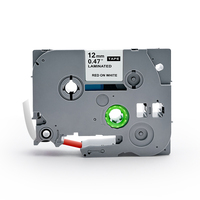 Ruban d'étiquetage compatible avec l'imprimante Brother P-touch, 6 mm, 9 mm, 12 mm, 18 mm, 24 mm, 36 mm, cassette de ruban d'étiquetage TZE