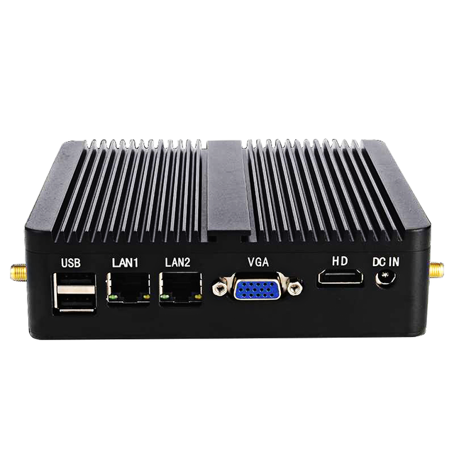 Portable Quad Core Mini Computer J4125 8g Ram 128gb M.2 Ssd Dual Rj45 Lan Dual Rs 232 Com Linux/ Win10 Pro Fanless Mini Pc