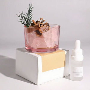 Wholesale Glass Cup Healing Stone Crystal Gemstone Aromatherapys Scented <b>Candles</b> - Product Image 1