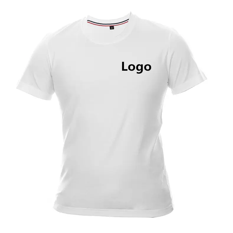 Custom Printing Katoen Leeg Mens Plain Wit Teeshirt