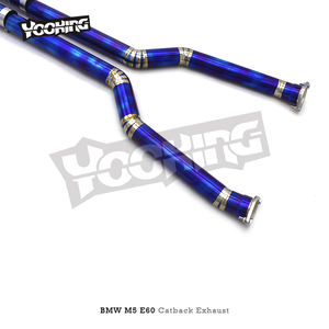 ODM Performance Catback per <span class=keywords><strong>BMW</strong></span> <span class=keywords><strong>M5</strong></span> <span class=keywords><strong>E60</strong></span> 5.0 2003-2010 auto da corsa scarico titanio viola Valvetronic silenziatore - Product Image 2