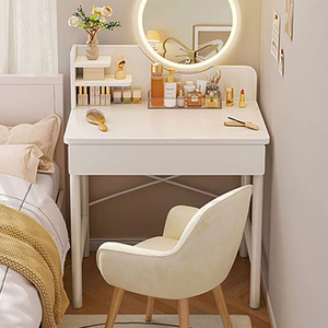 Table de maquillage simple et moderne 2025 pour chambre à coucher ou salon, idéale pour les petits appartements et les nouvelles locations - Product Image 6