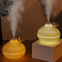 Nouveautés : Grand humidificateur évaporatif électrique USB 300 ml avec diffuseur d'arômes LED et veilleuse pour la maison et l'hôtel