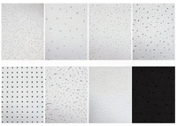 Panneau acoustique en laine minérale carré, design moderne, peinture blanche, léger, insonorisant, ignifuge, classe Acoustic Panel