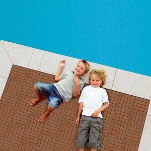Piastrelle Moderne per Esterni a Incastro, Pavimentazione in Legno per Giardino, Balcone e Parco, Bellissime Piastrelle Composite Ecologiche Fai-da-Te - Product Image 5