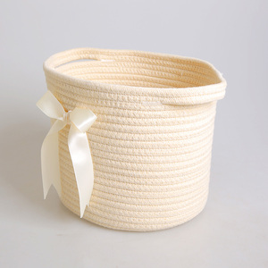 <span class=keywords><strong>Panier</strong></span> décoratif en corde <span class=keywords><strong>de</strong></span> coton tressée, simple et raffiné, <span class=keywords><strong>panier</strong></span> cadeau, sac cadeau en forme <span class=keywords><strong>de</strong></span> chapeau haut-<span class=keywords><strong>de</strong></span>-forme, rangement, décoration intérieure, produit phare Amazon - Product Image 3