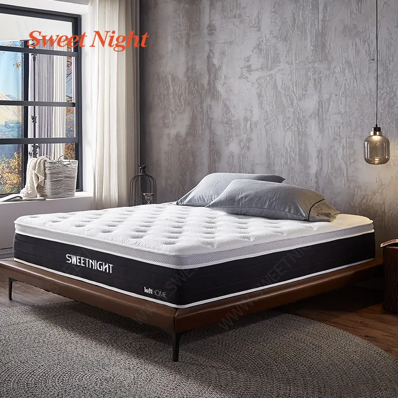 Popular product soft natural latex mattress queen size hotel soft spring mattress
