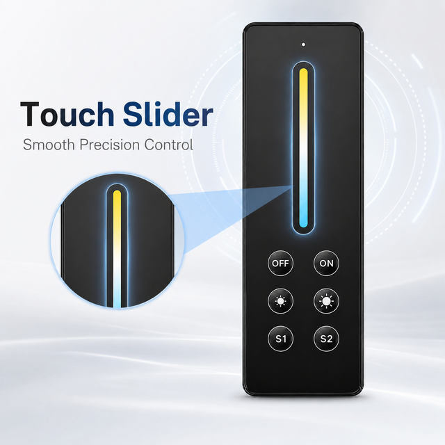 LED Dimmer Controller Wireless Remote Control RF 2.4GHz Touch Single Zone LED Light Strip Ceiling Lamp Smart Home Lighting Kit
