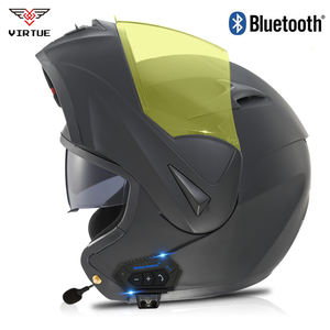 Casco de Motocicleta Abatible VIRTUE DOT - Doble Visera, Auriculares Bluetooth, Resistente a Arañazos y Servicios OEM Disponibles - Product Image 3