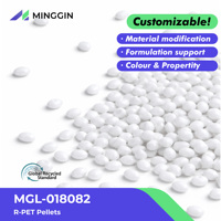 MINGGIN PCR GRS RPP Plastique PP recyclé, Norme mondiale de recyclage, RPET, RHDPE, PPWR, Gobelets d'emballage, Pailles, Contenants alimentaires, Moulage