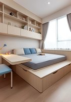 Ensemble de chambre à coucher moderne HJY, armoire de rangement, disposition scientifique pour salon/chambre/salle à manger, petits espaces (matériel MDF)