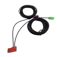 Antenne Rida 2-en-1 GPS DAB, antenne film de type L, polarisation verticale combinée, ISDB-T DVB-T VHF UHF, antenne radio numérique pour voiture