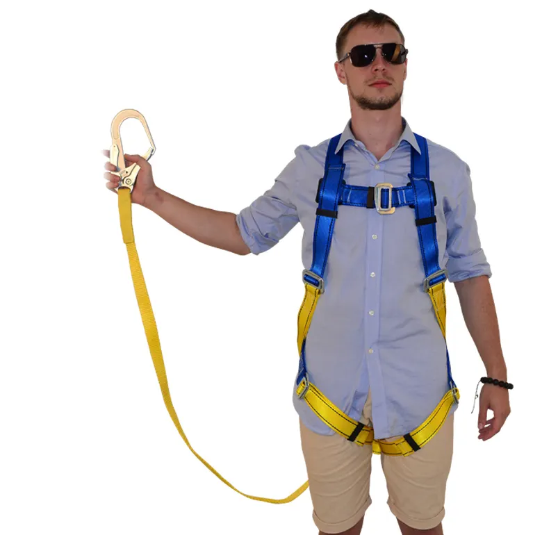 Easy wear Wholesale wall climbing full body safety belt harness for construction