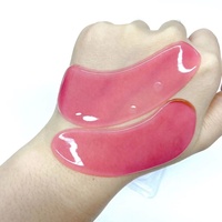 Patchs Oculaires Dorés au Gel Rose et au Collagène, Masque Hydrogel Anti-Poches et Anti-Cernes