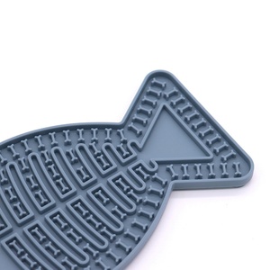 Wholesale Foldable Solid Pattern Silicone Anti-Choke Plate Dog Lick Mat <b>Cat</b> Wet Food Slow <b>Feeder</b> Bowls Puppy Silicone Suction - Product Image 4