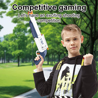Jouets de pistolet manuels en plastique avec 10 balles souples, pistolet à air comprimé, pistolet à éjection de douilles, fusil pour garçons