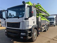 Pompe à béton montée sur camion de 43 m ZLJ5280THBKF 43X-5RZ, matériel de construction